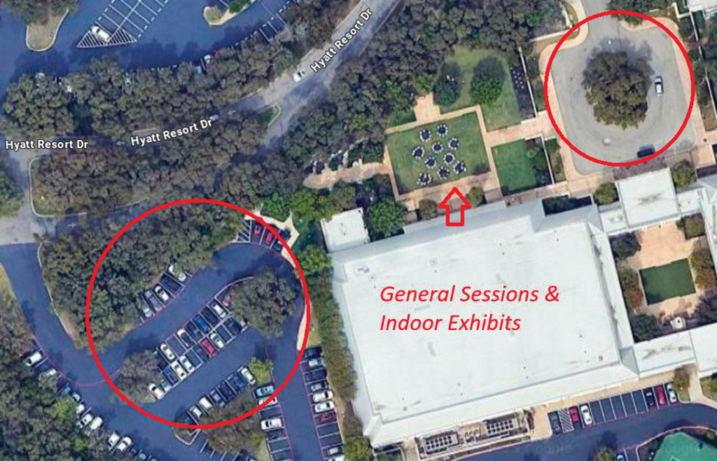 Outdoor expo area map